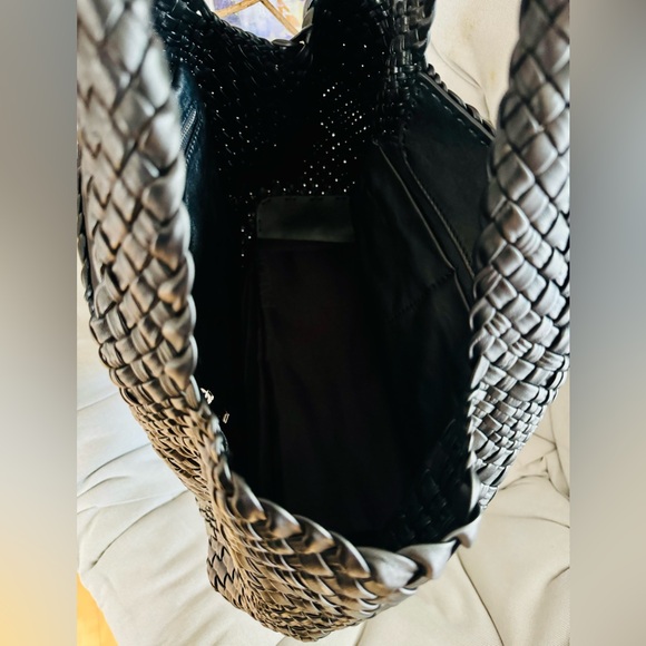 Falor designer black genuine leather tote - Picture 4 of 9